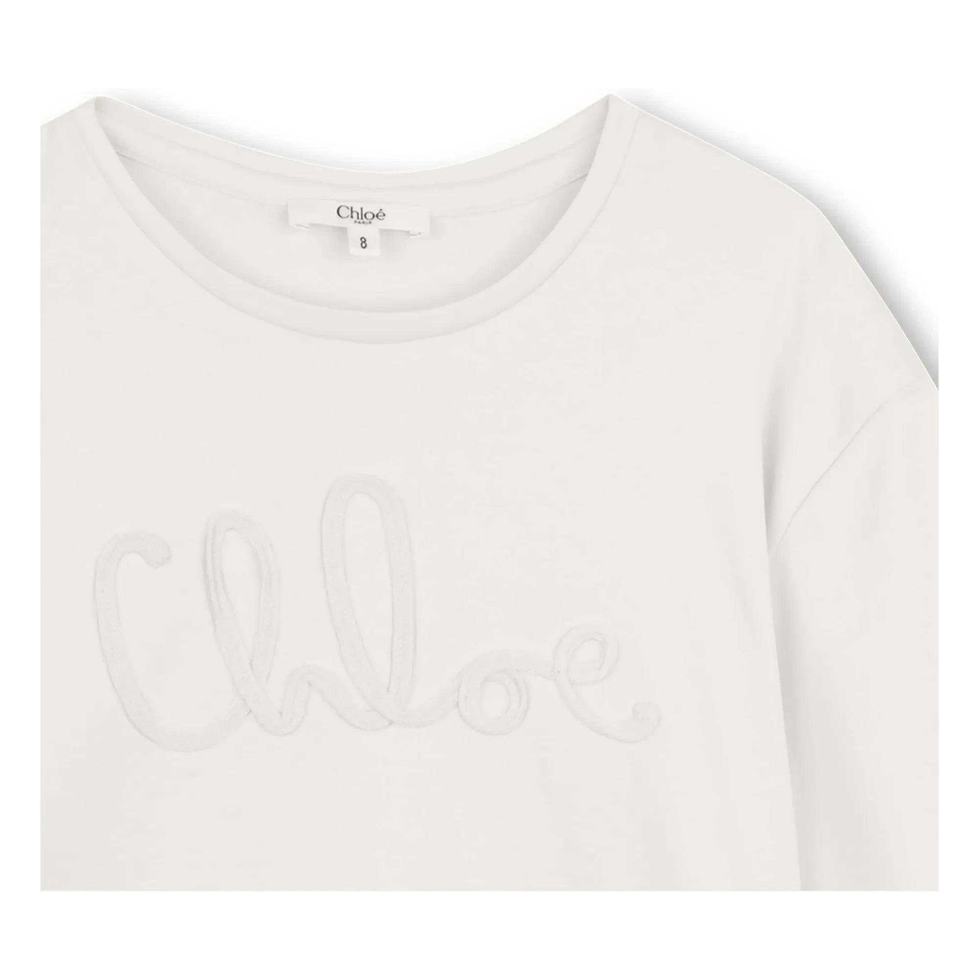 Chloé - Logo T-Shirt Bio-Baumwolle | Weiß