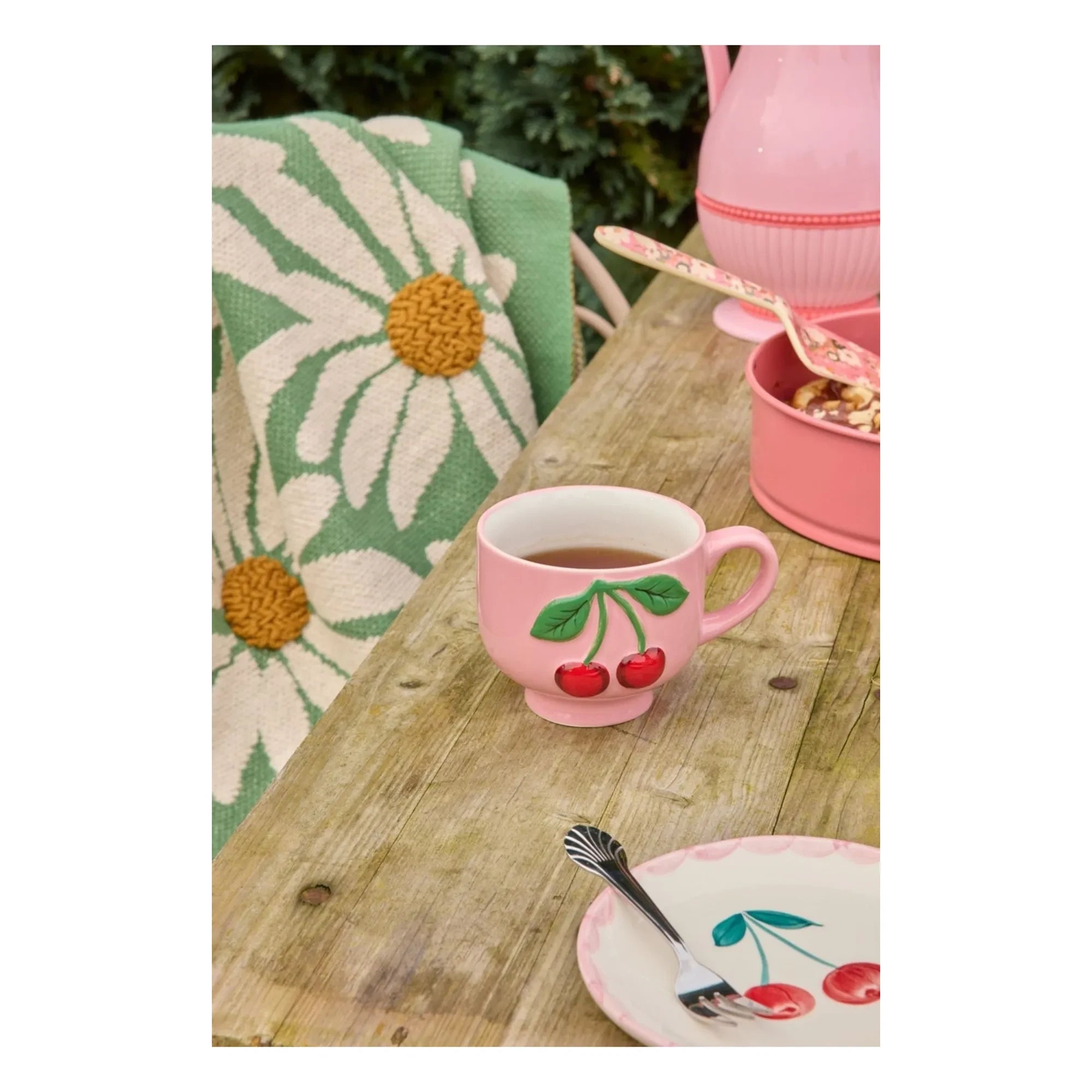 Rice - Keramiktasse Cerise | Rosa