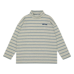 Main Story - Gerippter Rollkragenpullover aus Bio-Baumwolle | Grau