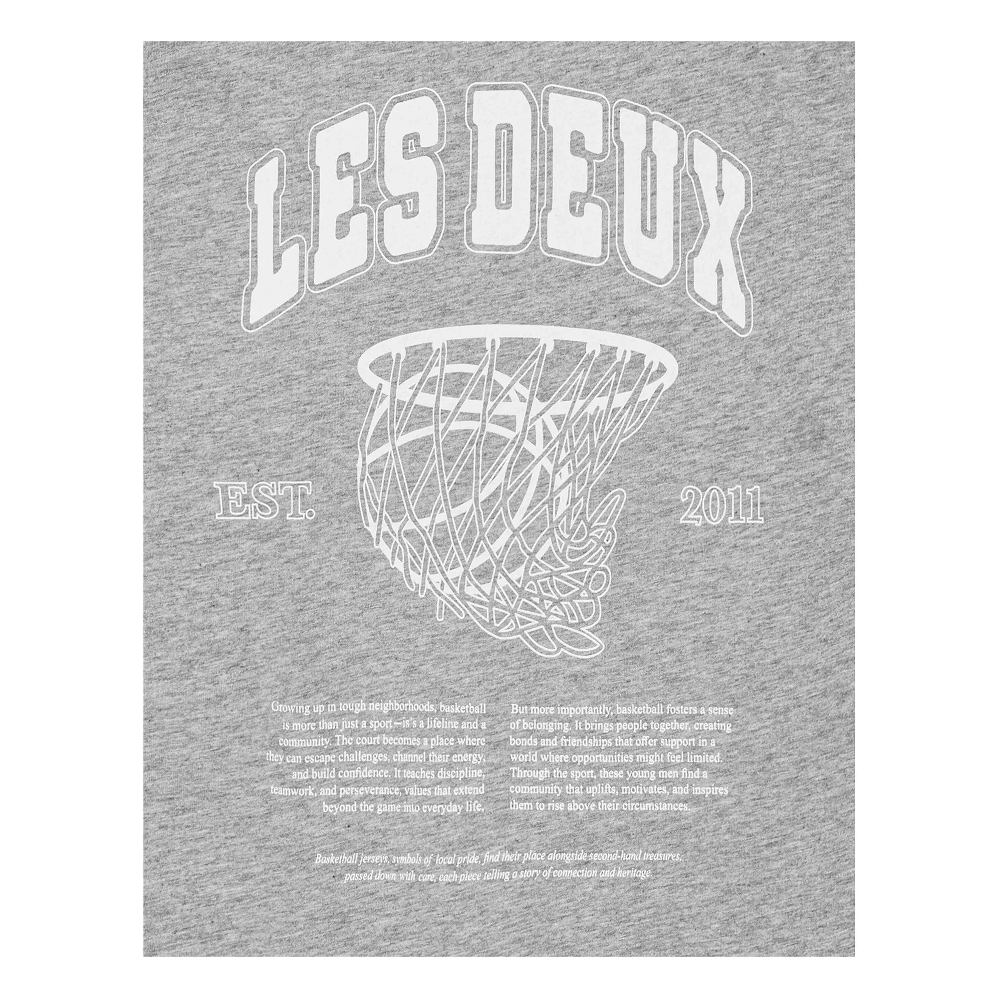 Les Deux - Hoop Bio-Baumwoll-T-Shirt | Grau