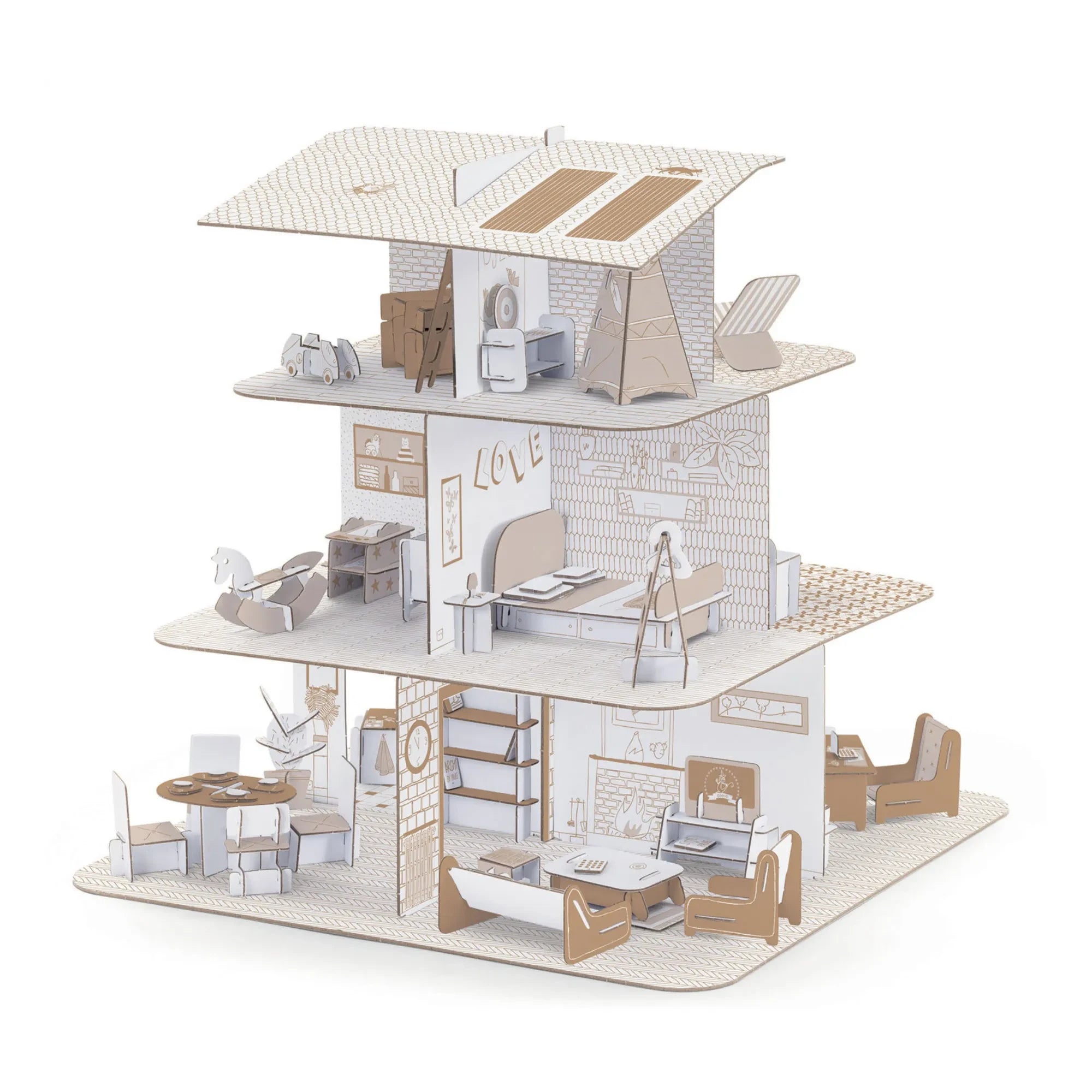 Djeco - DIY - Puppenhaus aus Pappe