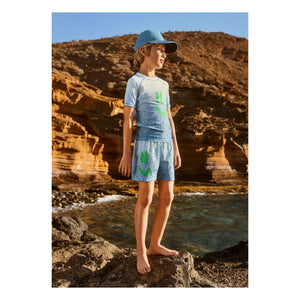 Molo - Neptune Splash UV-Schutz Shirt aus recycelten Fasern | Hellblau