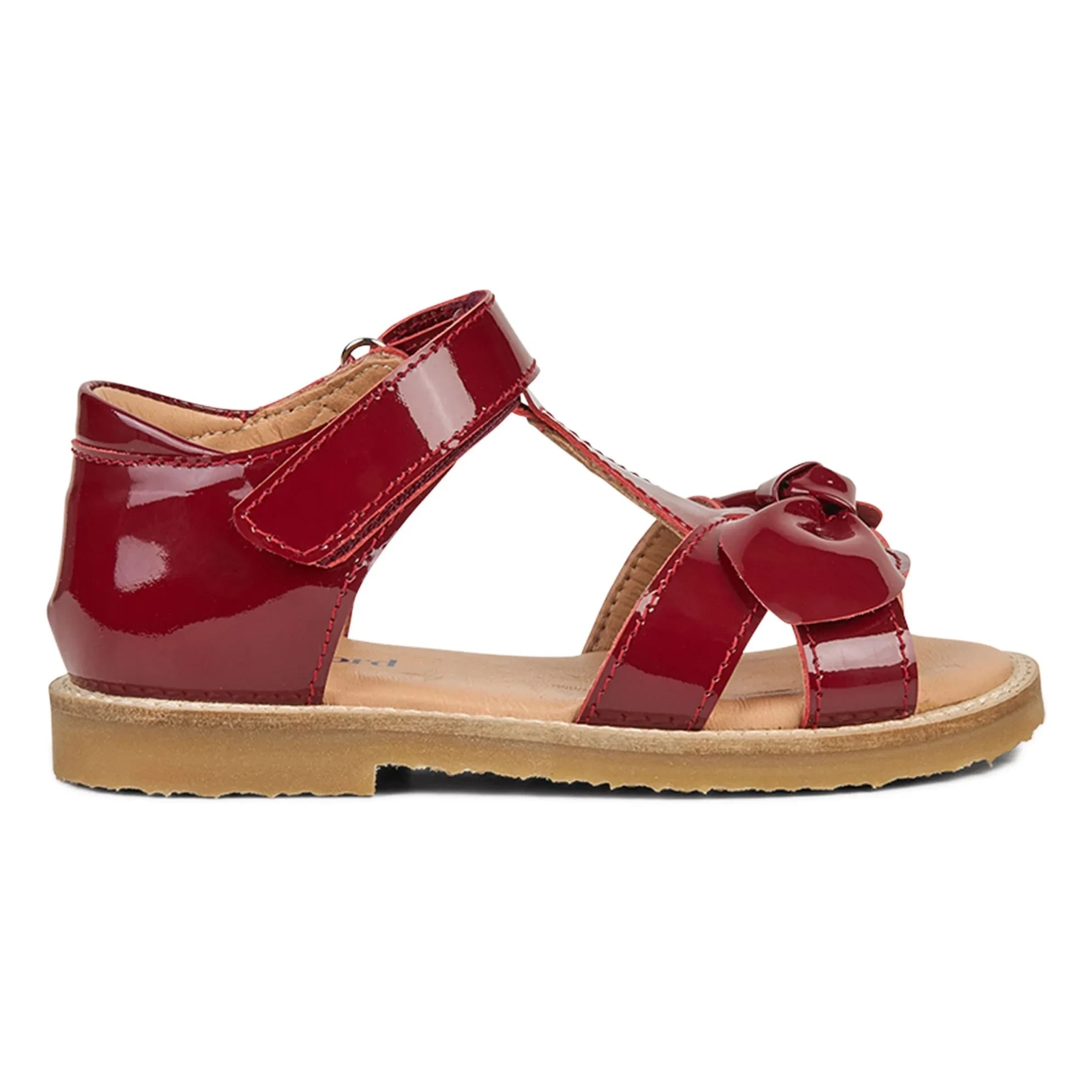 Petit Nord - Sandalen mit Schleife | Kirschrot