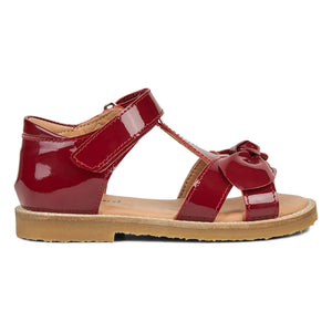 Petit Nord - Sandalen mit Schleife | Kirschrot