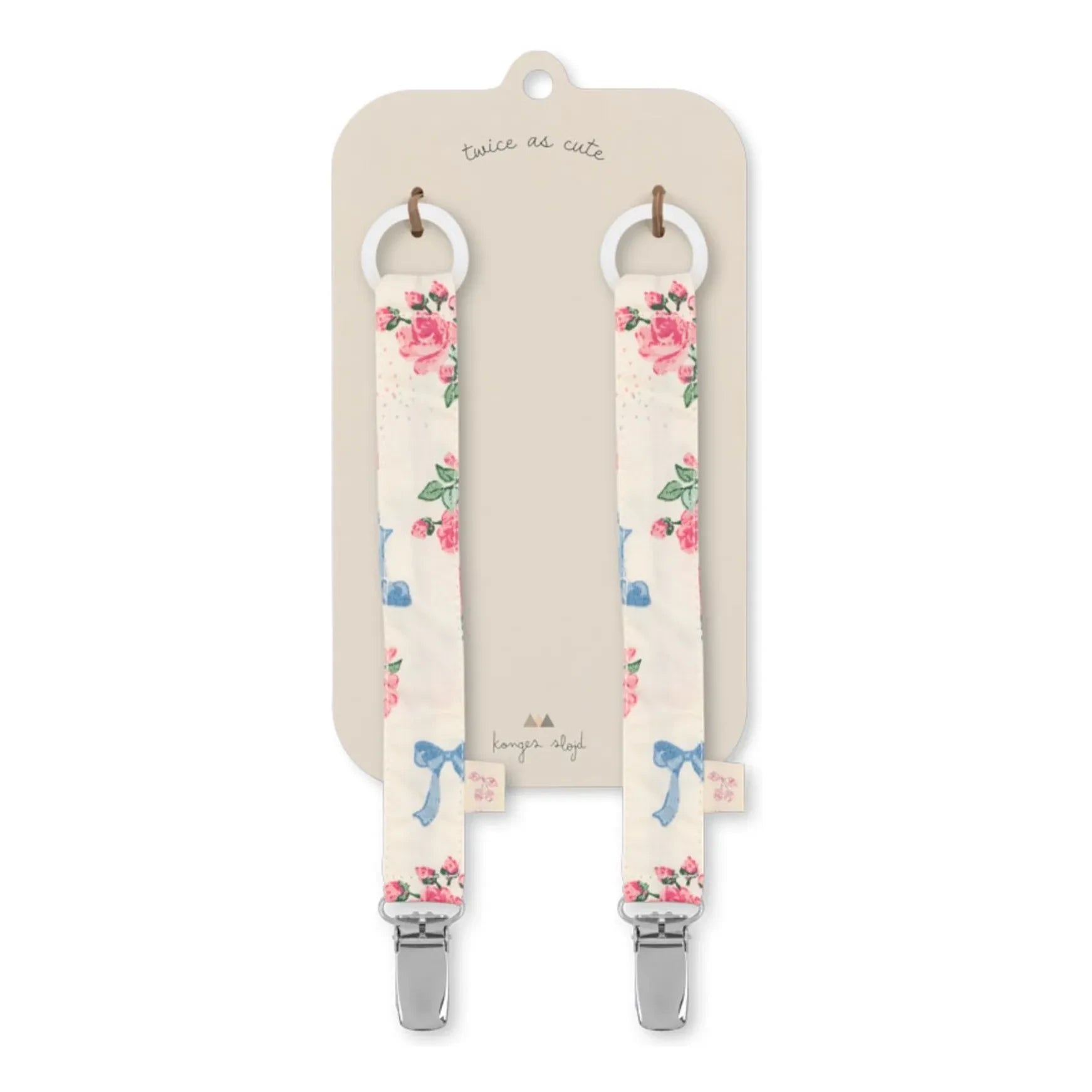 Konges Sløjd - Bella Rosita Schnullerketten - 2er-Set | Rosa