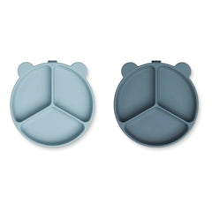 Liewood - Stacy Rutschfeste Teller - 2er-Set | Blau