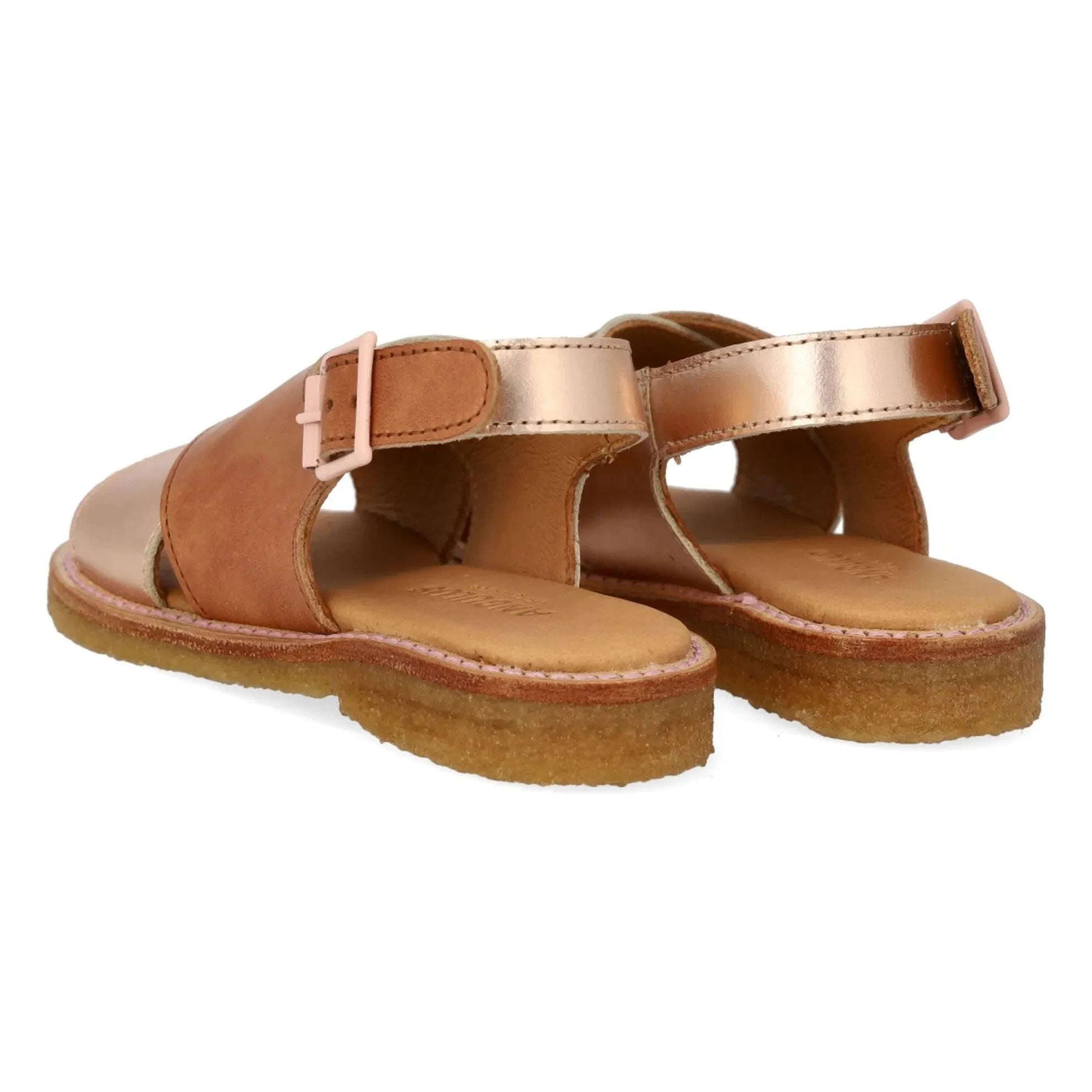 Angulus - Kontrast Sandalen | Roségold