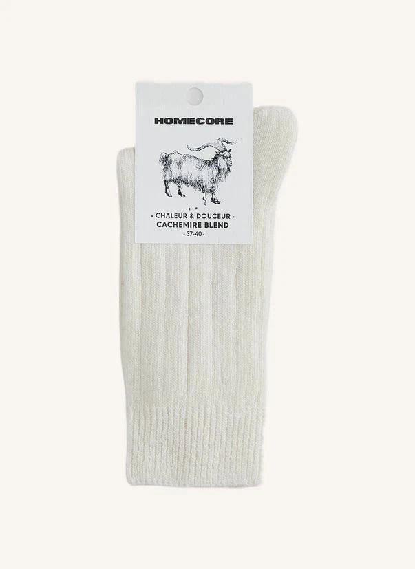 Homecore - Kaschmir Socken | Creme