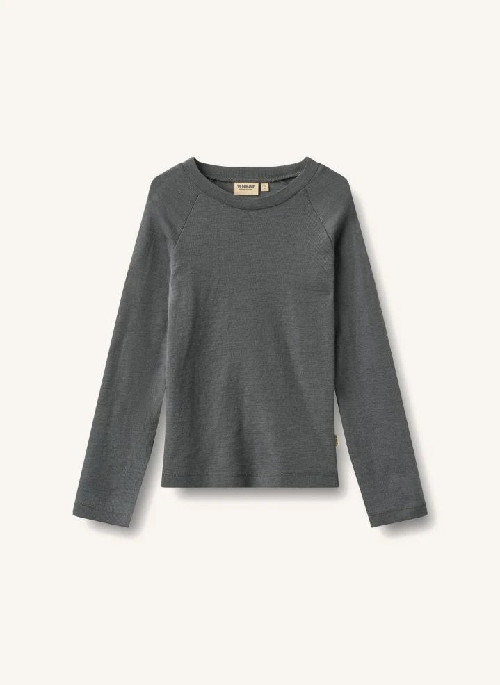 Wheat - Maane Merino-Woll-T-Shirt | Braun