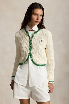 Polo Ralph Lauren Kadın Pamuk COTTON-SWEATER-CARDIGAN Yelek