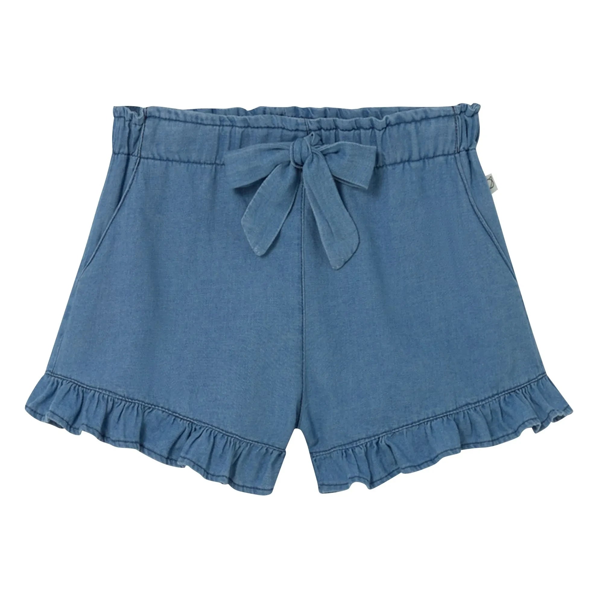 Cozmo - Blaue Jeansshorts mit Sienna-Rüschen