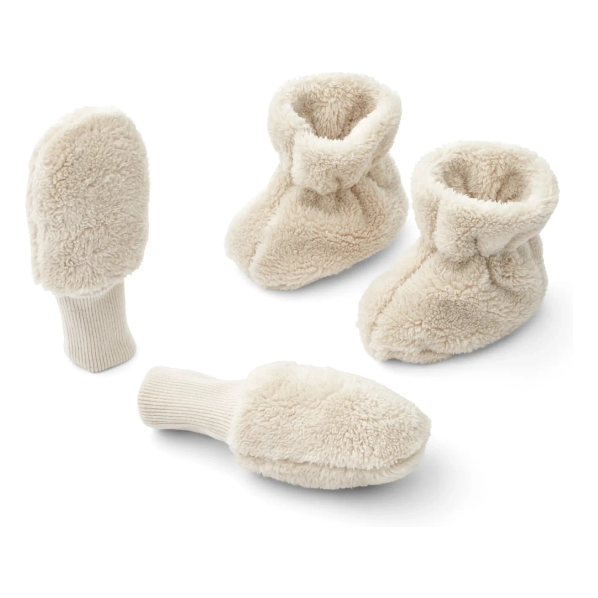 Liewood - Fernanda Handschuh- und Hausschuh-Set | Ecru