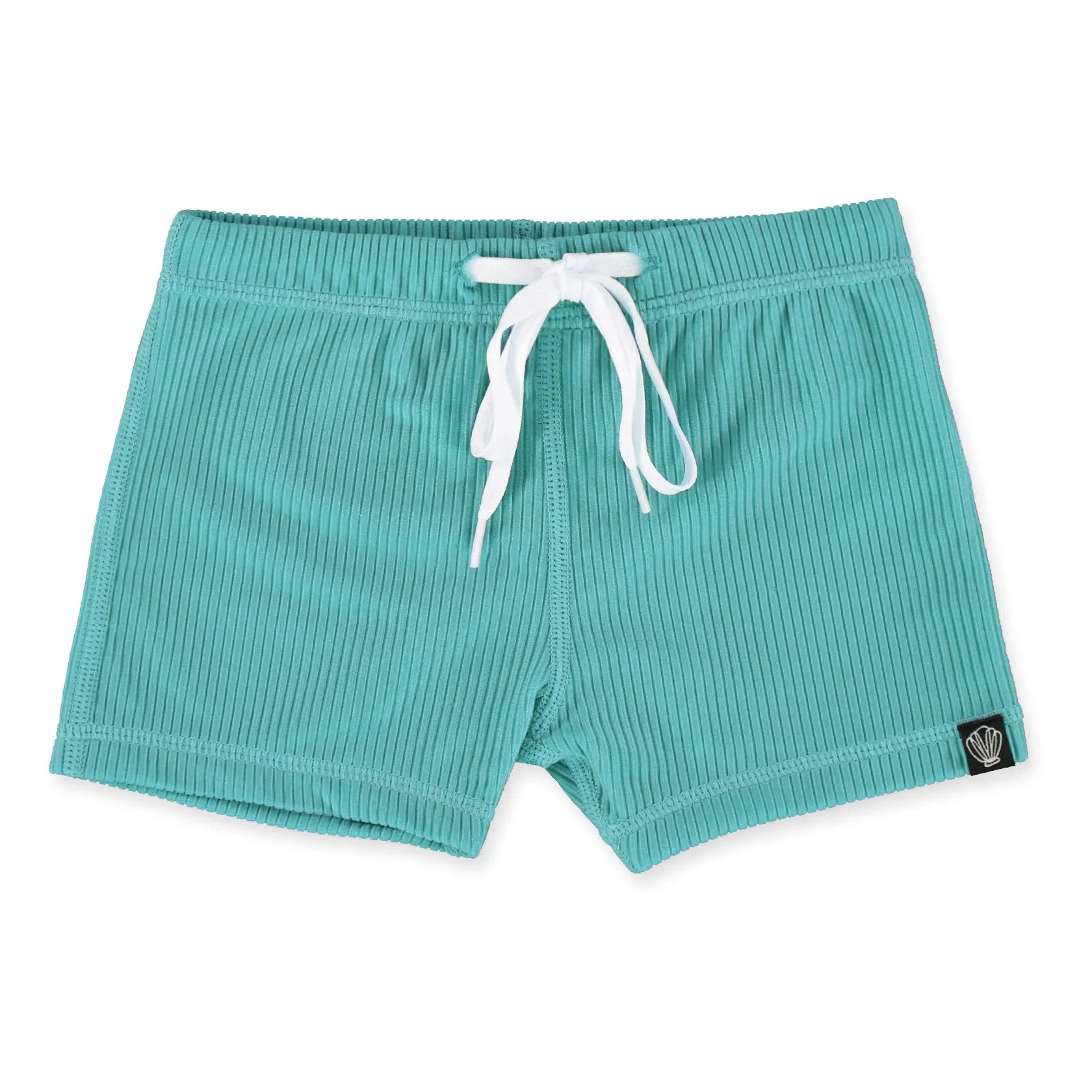 Beach & Bandits - Gestreifte UV-Badeshorts | Türkis