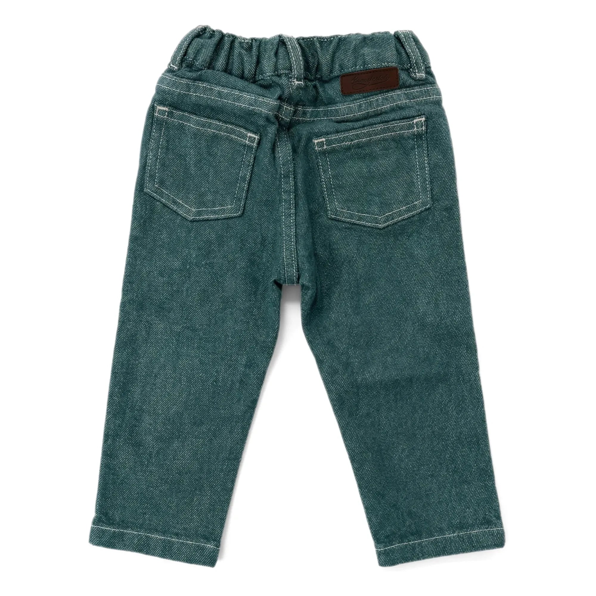 Bonpoint - Jeliott Bio-Baumwolljeans | Smaragdgrün