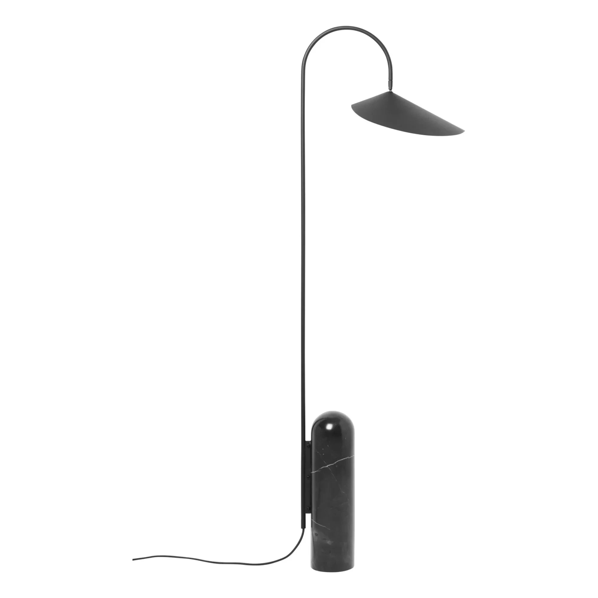 Ferm Living - Arum Marmor-Stehlampe | Schwarz