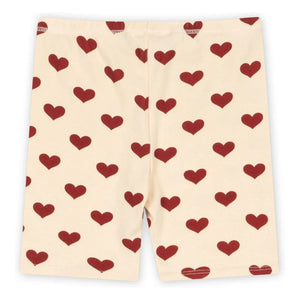 Konges Sløjd - Bio-Baumwoll Basic Radlerhose mit Herz | Beige