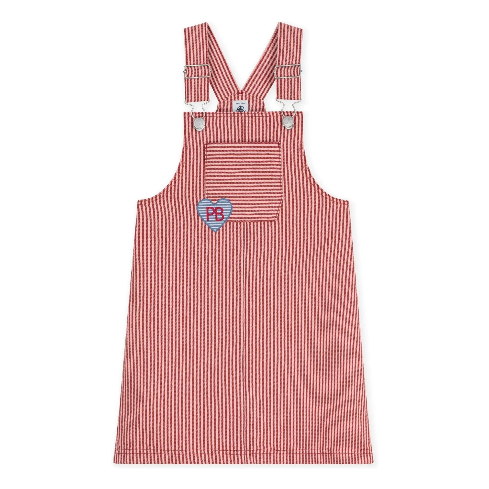 Petit Bateau - Organik Pamuklu Salopet Elbise | Pembe