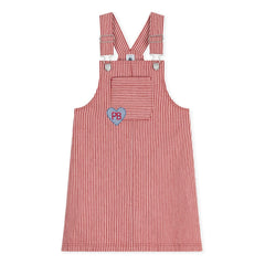 Petit Bateau - Organik Pamuklu Salopet Elbise | Pembe