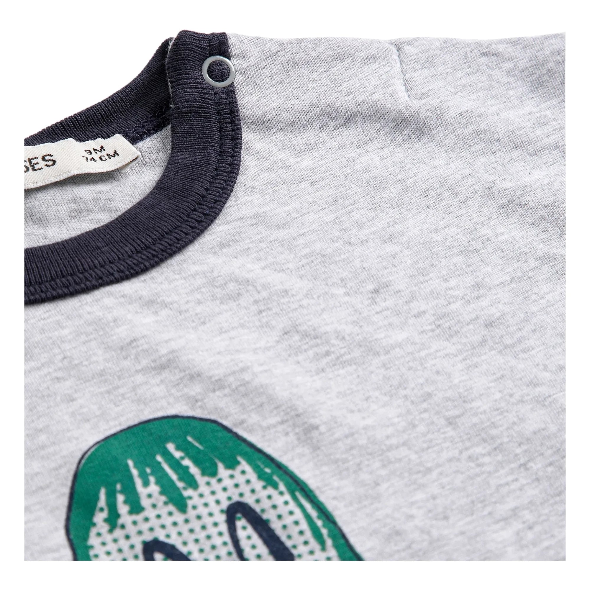 Bobo Choses - Mr Pickles Bio-Baumwoll-Baby-T-Shirt | Grau meliert