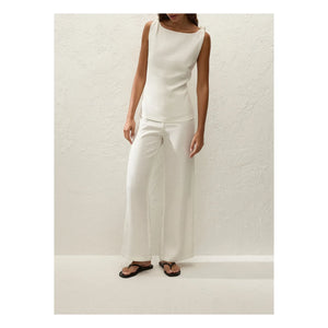 Faithfull the Brand - Ecru Top Flor Leinen