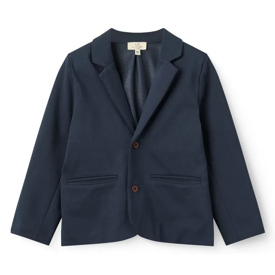 Copenhagen Colors - Elastischer Bio-Baumwoll-Blazer | Marineblau