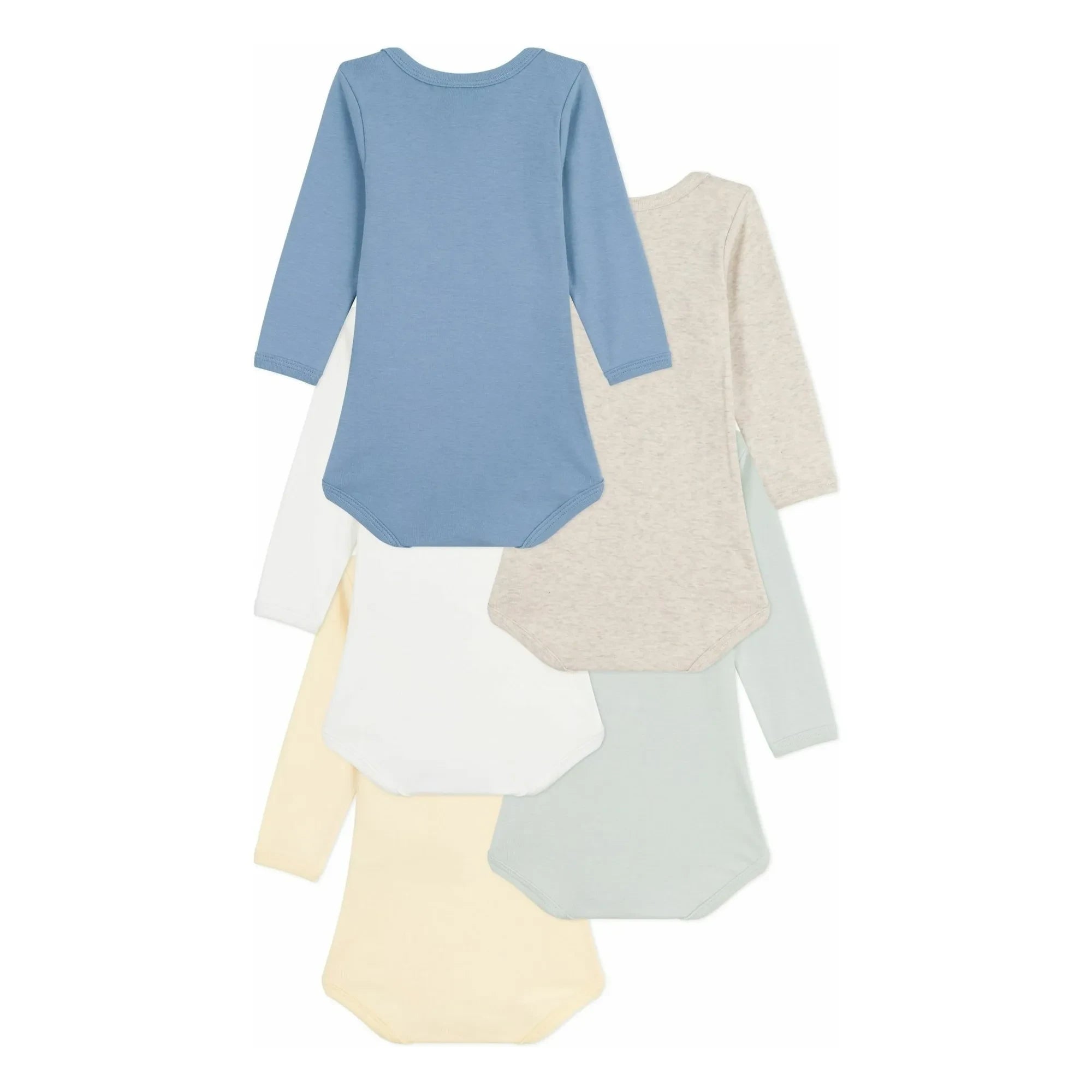 Petit Bateau - 5er Pack Bodysuits Semainier aus Bio-Baumwolle | Gelb