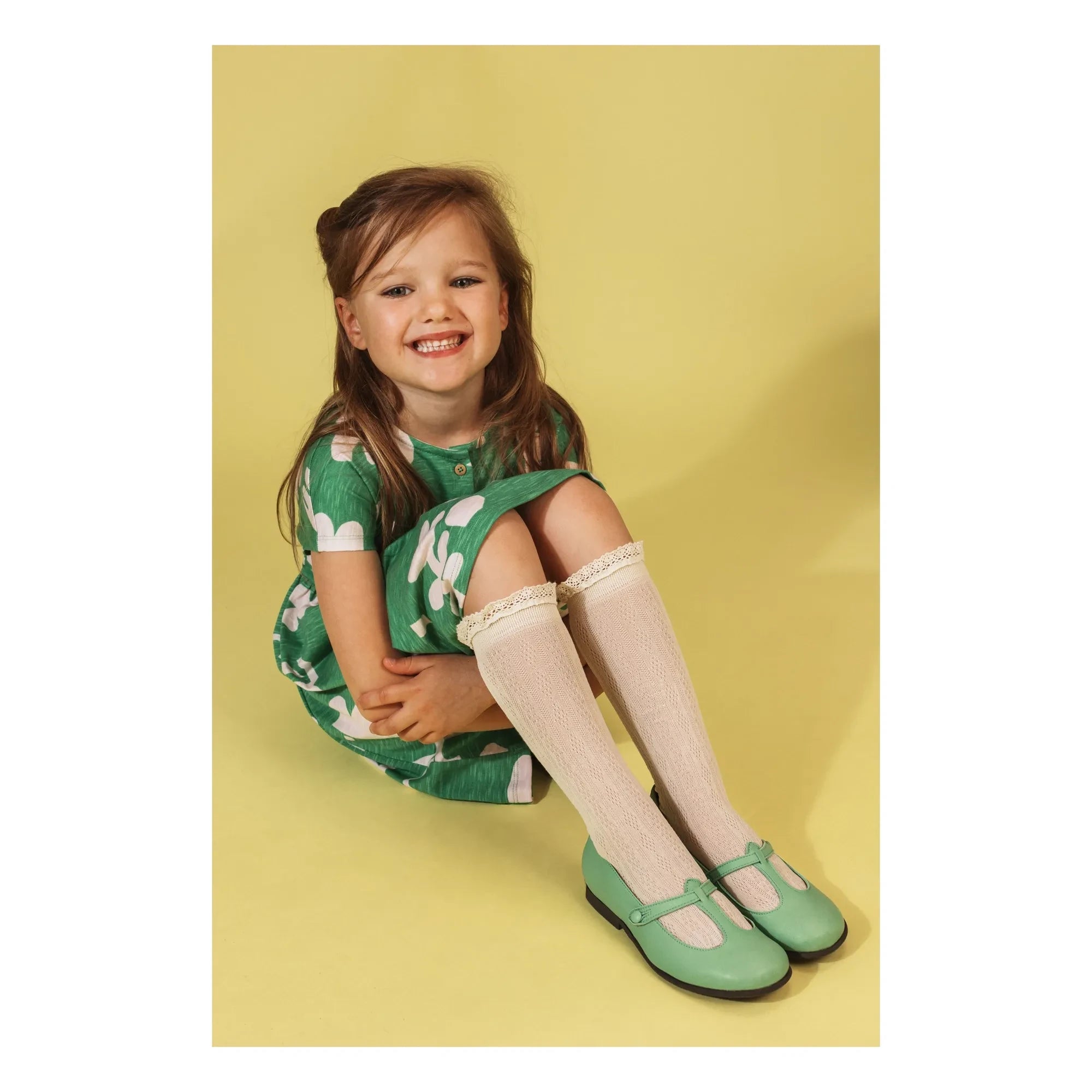 Collégien - Gerüschte Spitzensocken Marie-Anaïs | Natur