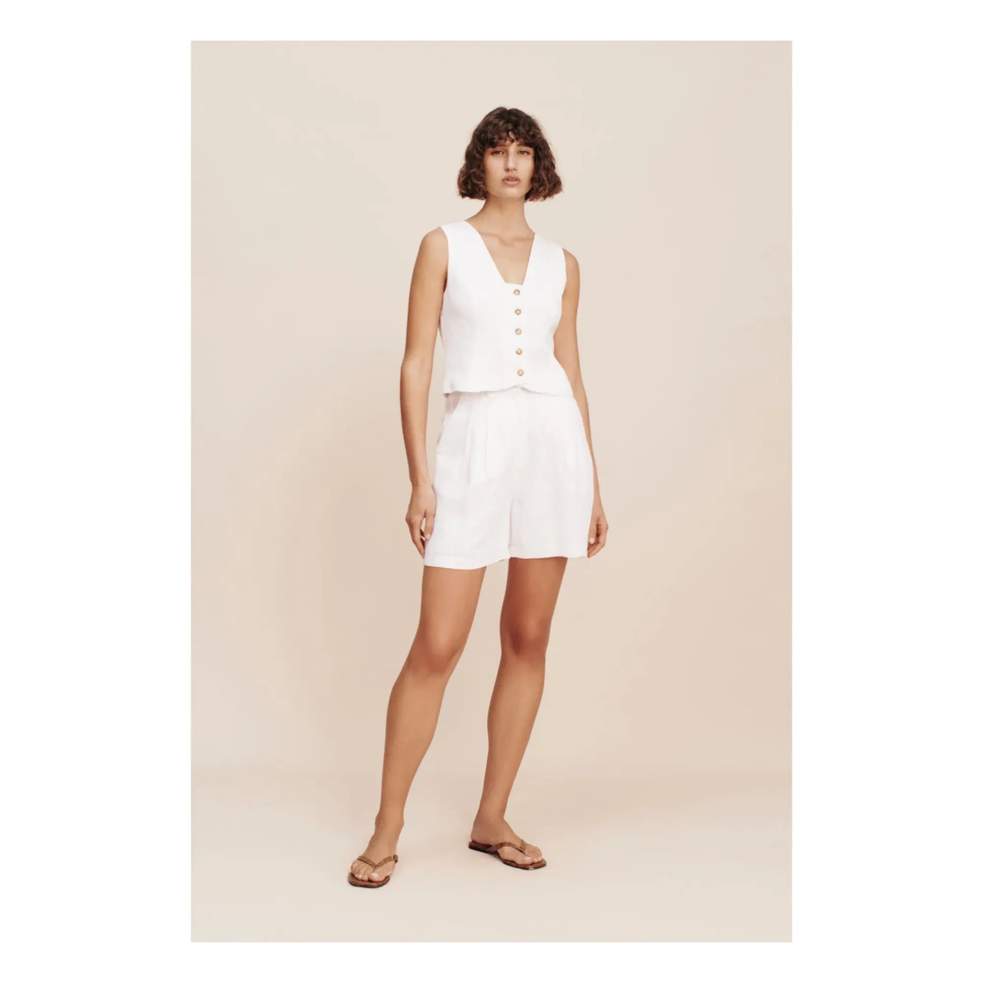 Posse - Marchello Kettenshorts | Elfenbein
