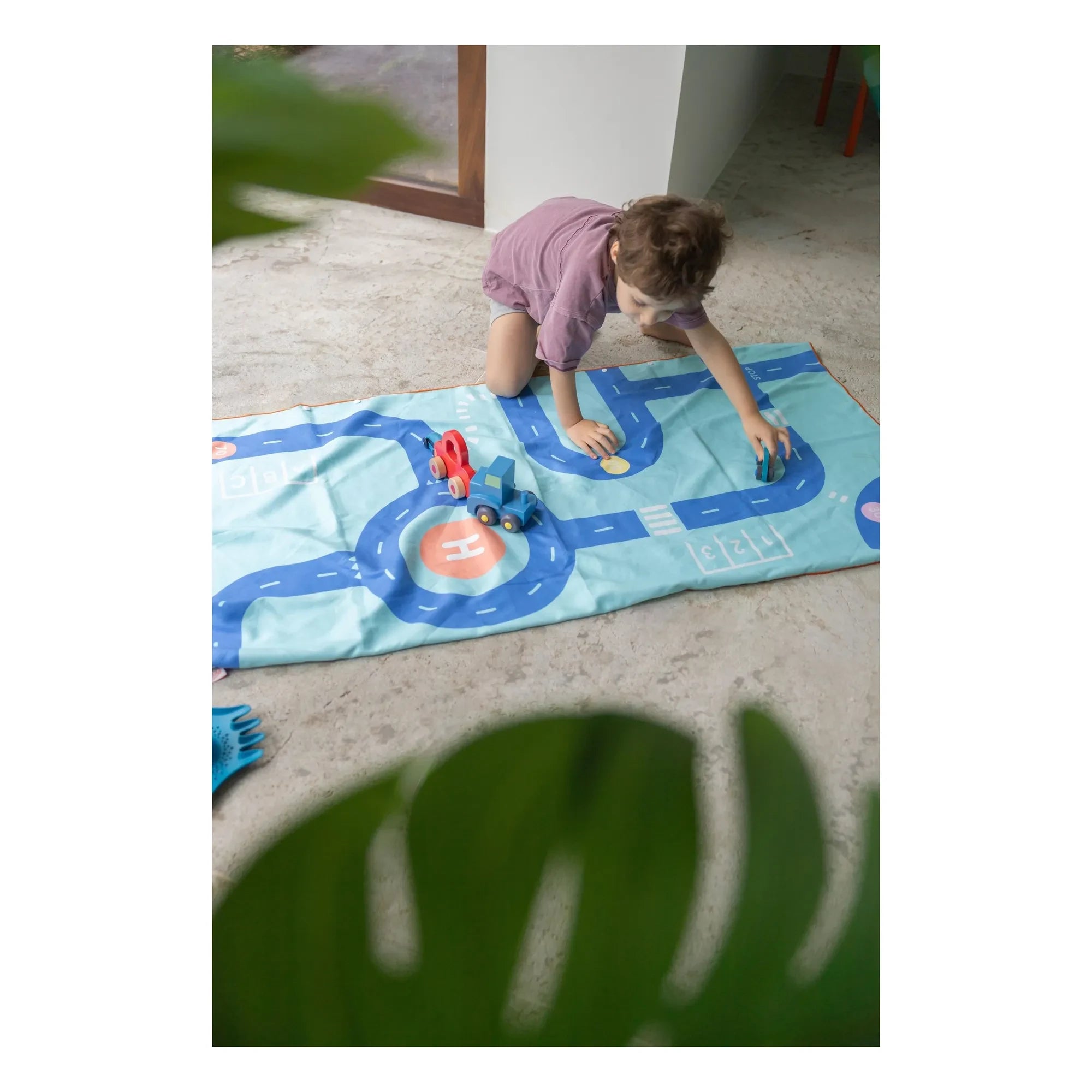 Quut – Circuit Mikrofaser Strandtuch | Blau