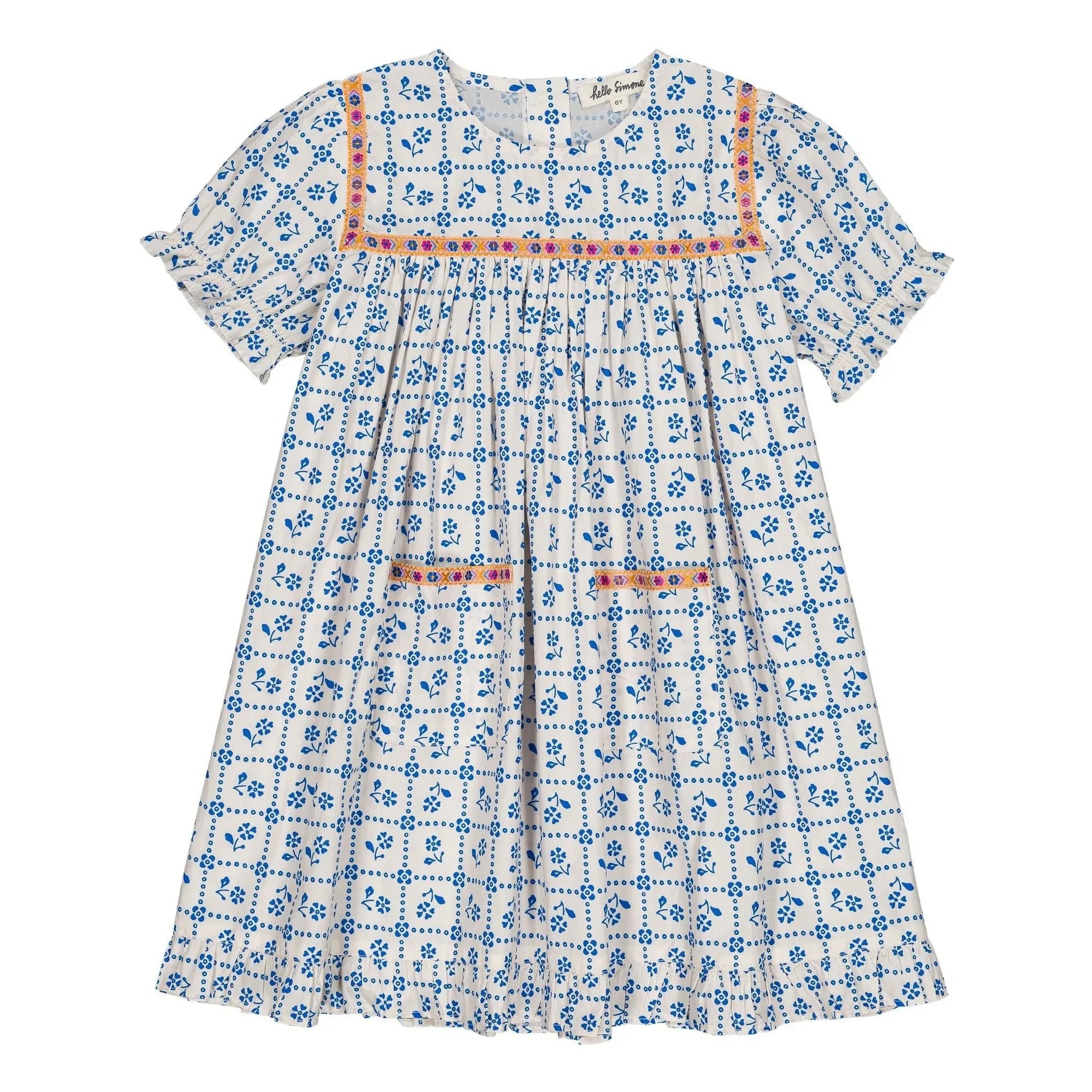 Hallo Simone – Louisette Fayence-Kleid | Weiß
