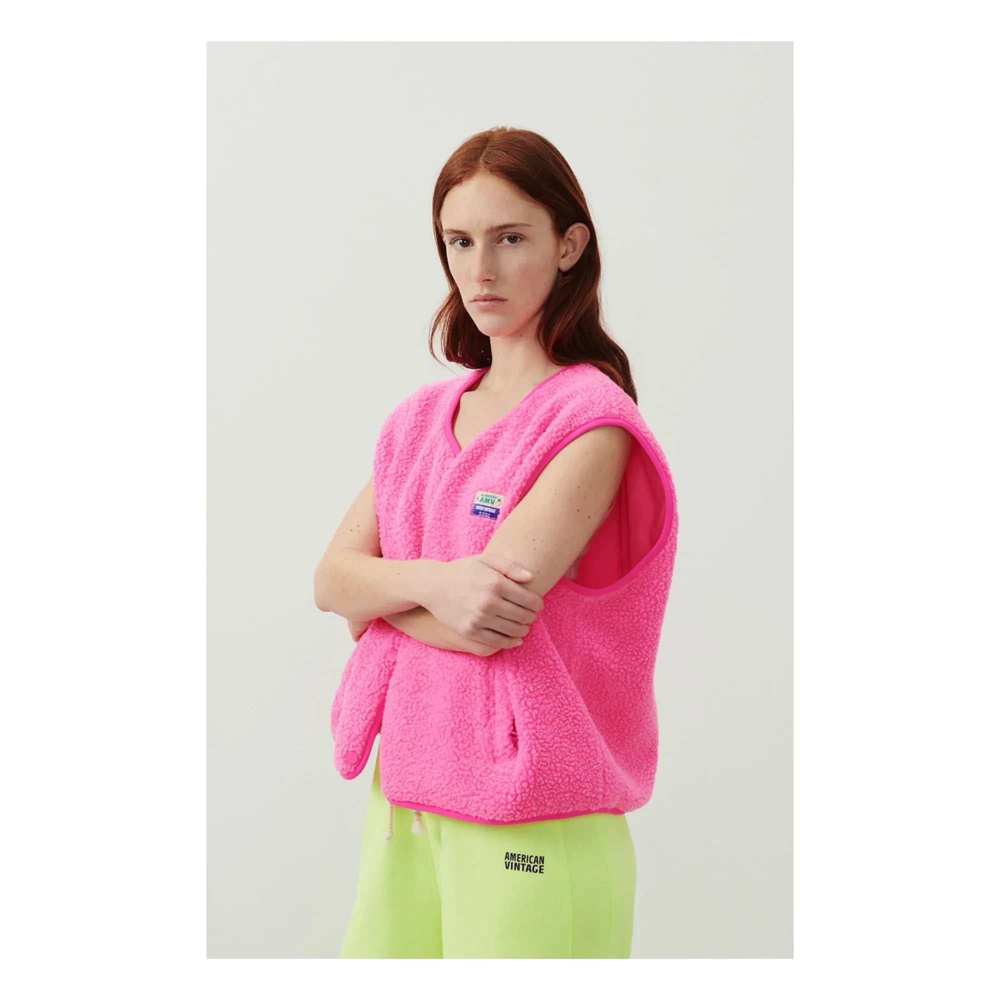 American Vintage - Hoktown Ärmellose Weste | Neonrosa