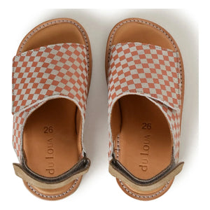 du Loua - Du Veda Geflieste Sandalen | Koralle