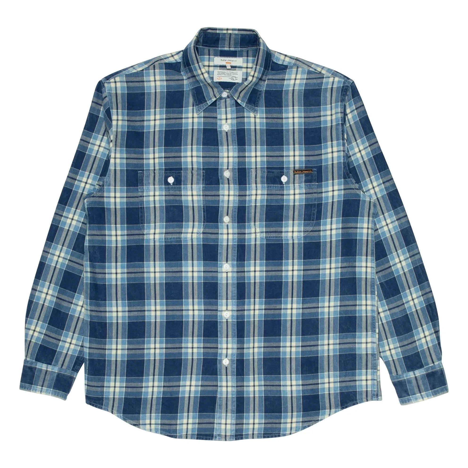 Nudie Jeans - Hemd Julian Worker kariert | Blau