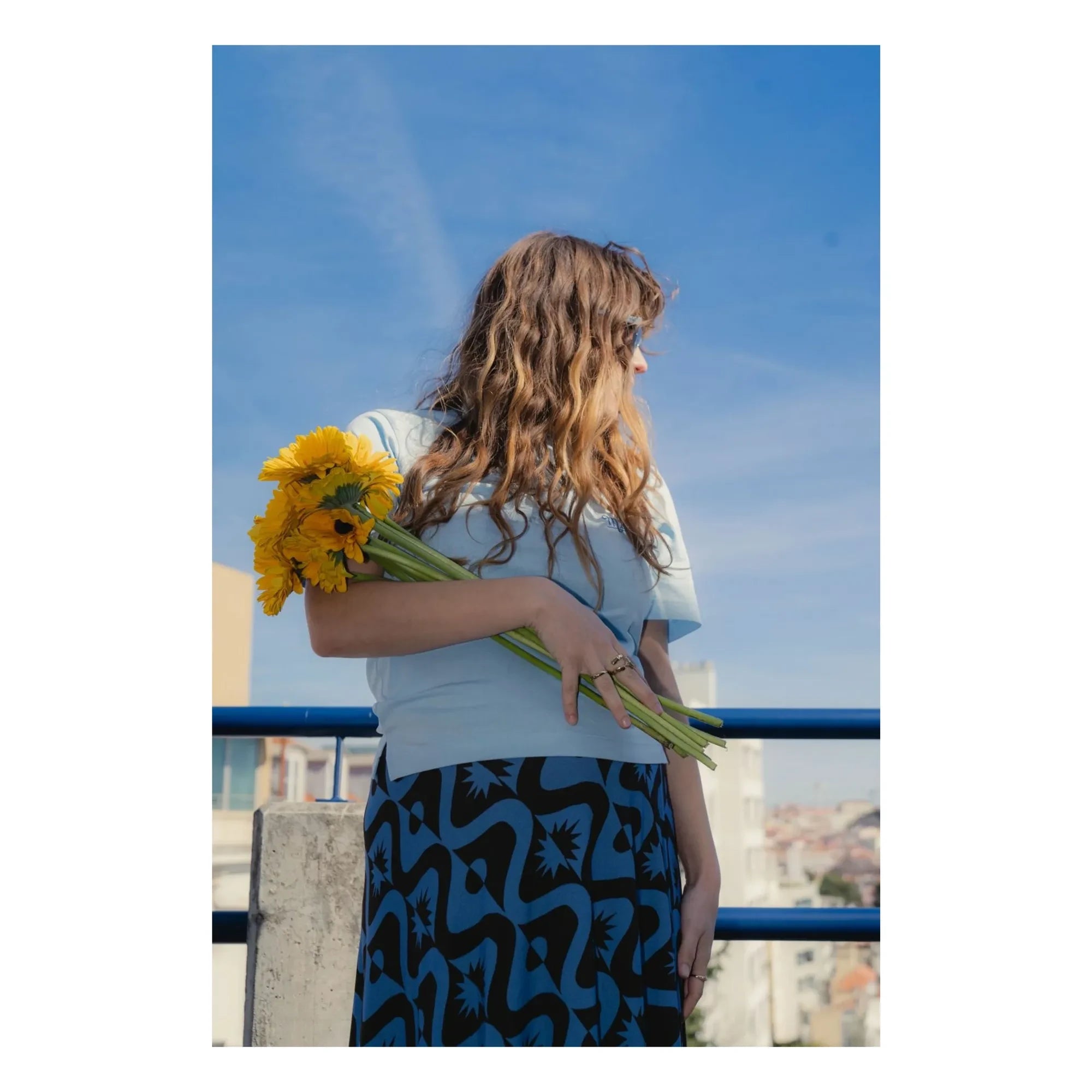 Paloma Collection - Carlota Full Moon Umstandsrock | Azurblau