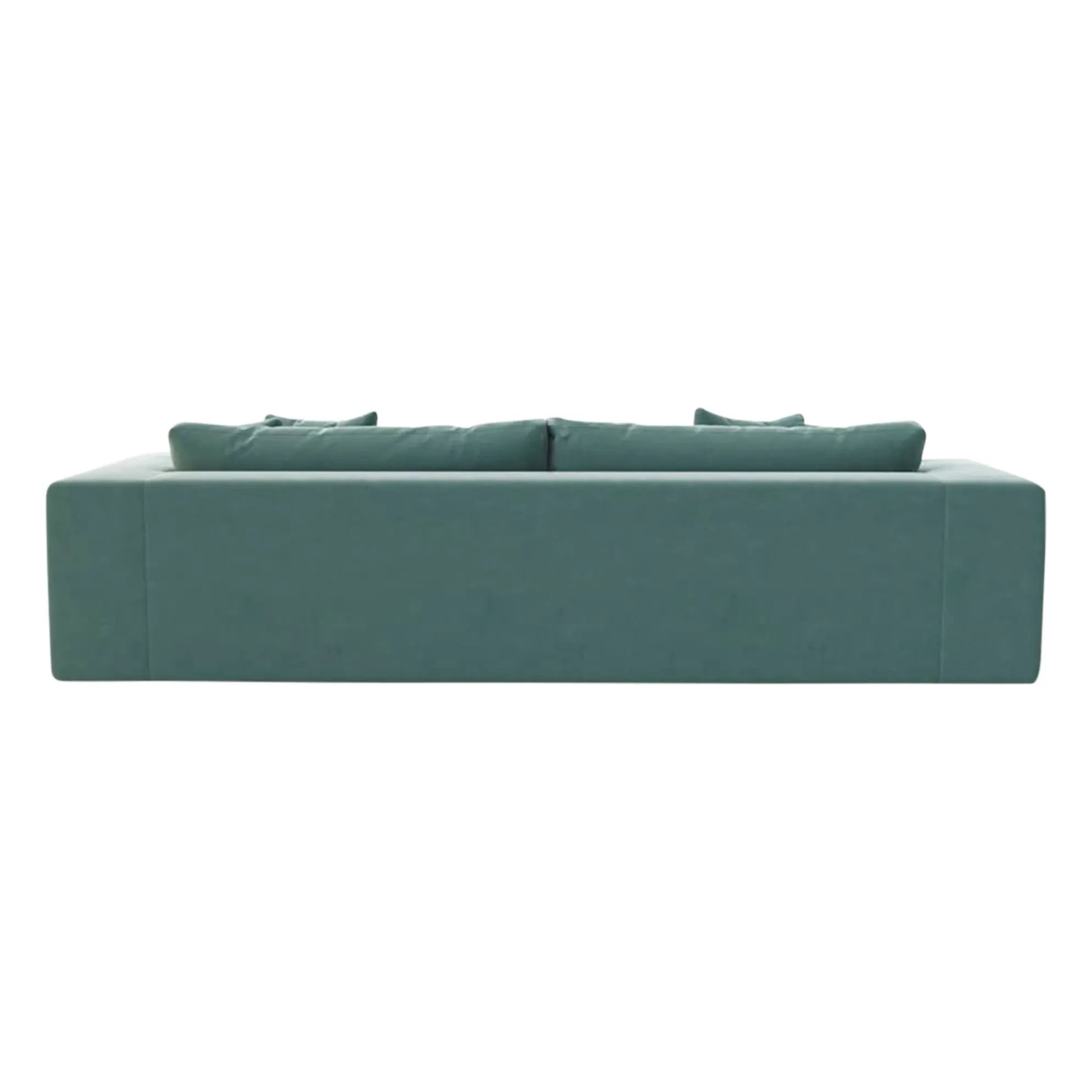 Panac Edition - Bellechasse 3-Sitzer Sofa aus Roh-Samt - 240 cm | Moosgrün