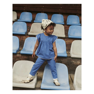 Copenhagen Colors - Bluse mit Troddeln Bio-Baumwolle | Blau