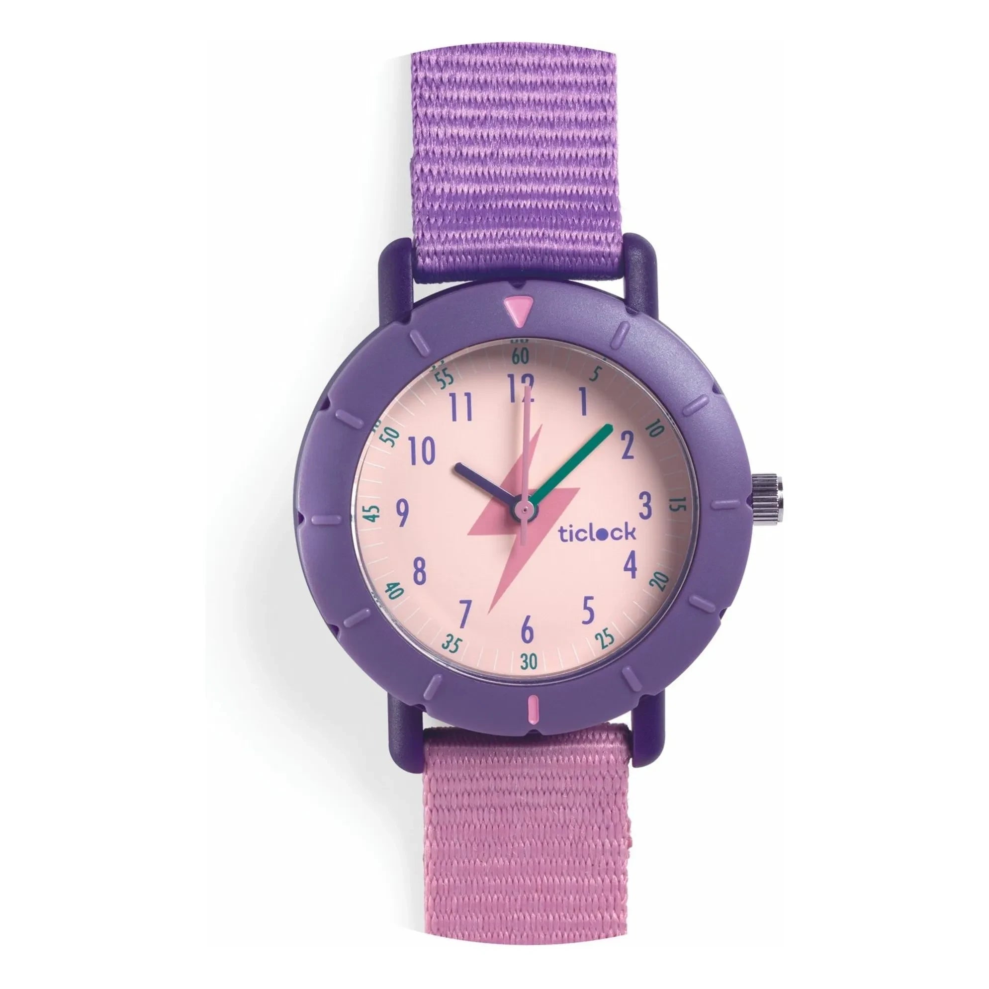 Djeco - TICLOCK - Flash Uhr | Violett