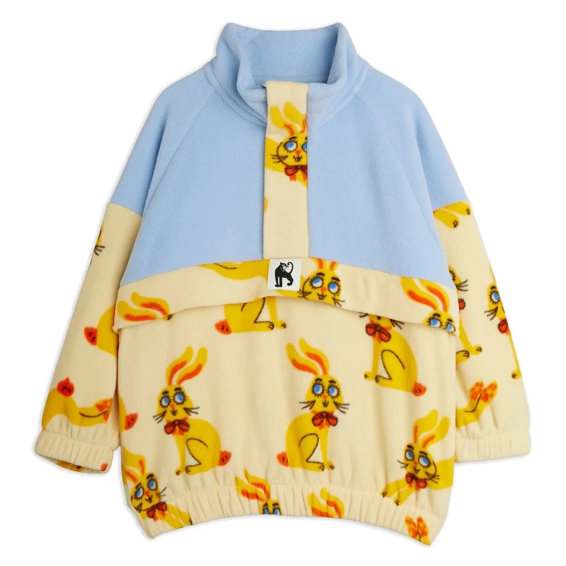 Mini Rodini - Zip Sweat Tavşanlar Geri Dönüştürülmüş Elyaf | Sarı