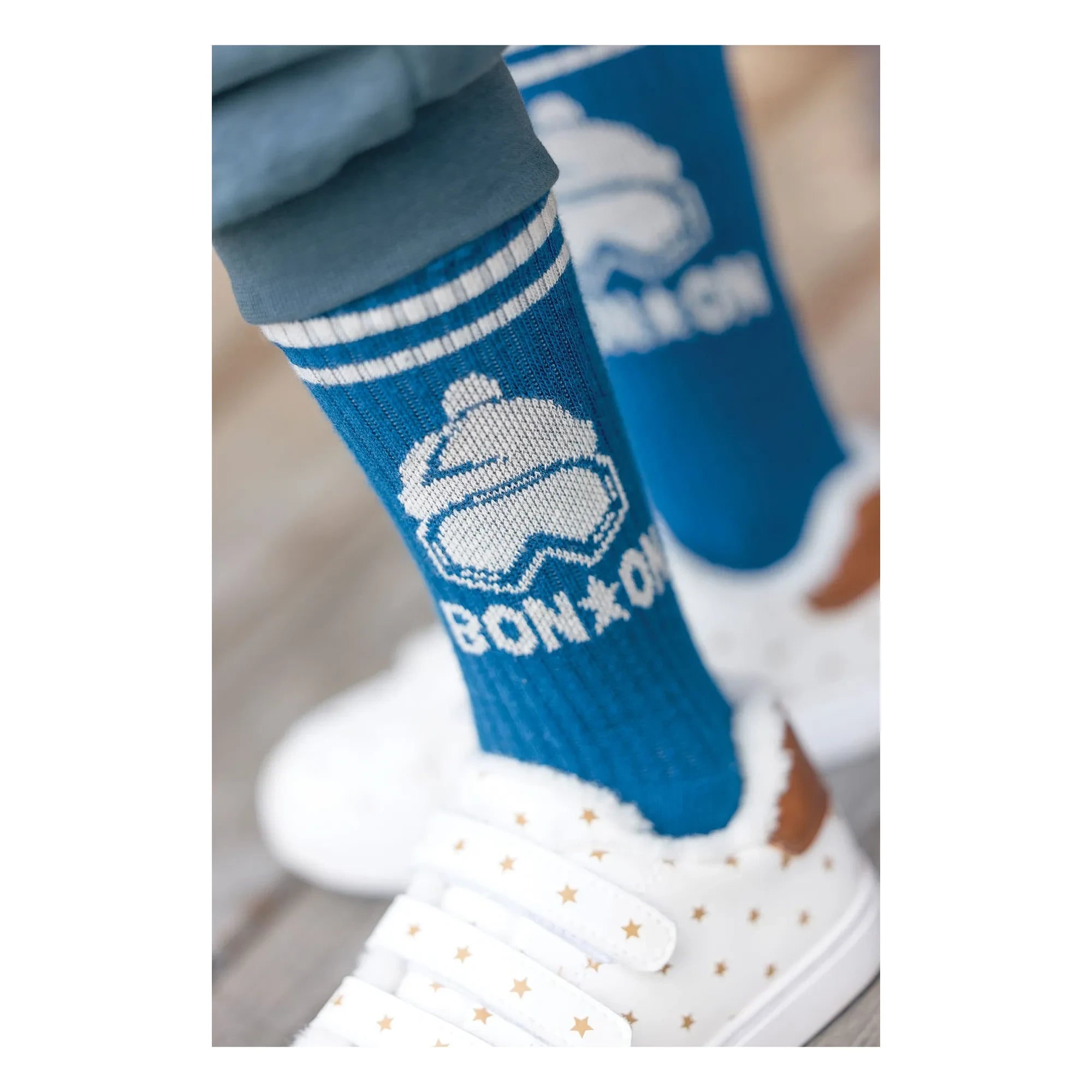 Bonton - Kışlık Çorap 2 Çift | Mavi