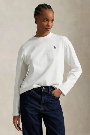 Polo Ralph Lauren Uzun Kollu Pamuklu Bluz