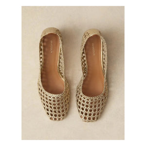 Rivecour - Pumps Nr. 528 Cracked Leather | Gold