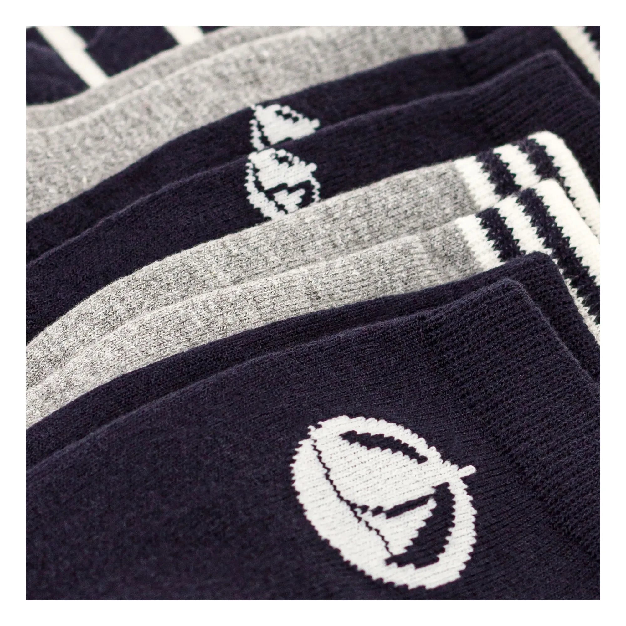 Petit Bateau - 5 Paar Bootssocken | Marineblau