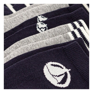 Petit Bateau - 5 Paar Bootssocken | Marineblau