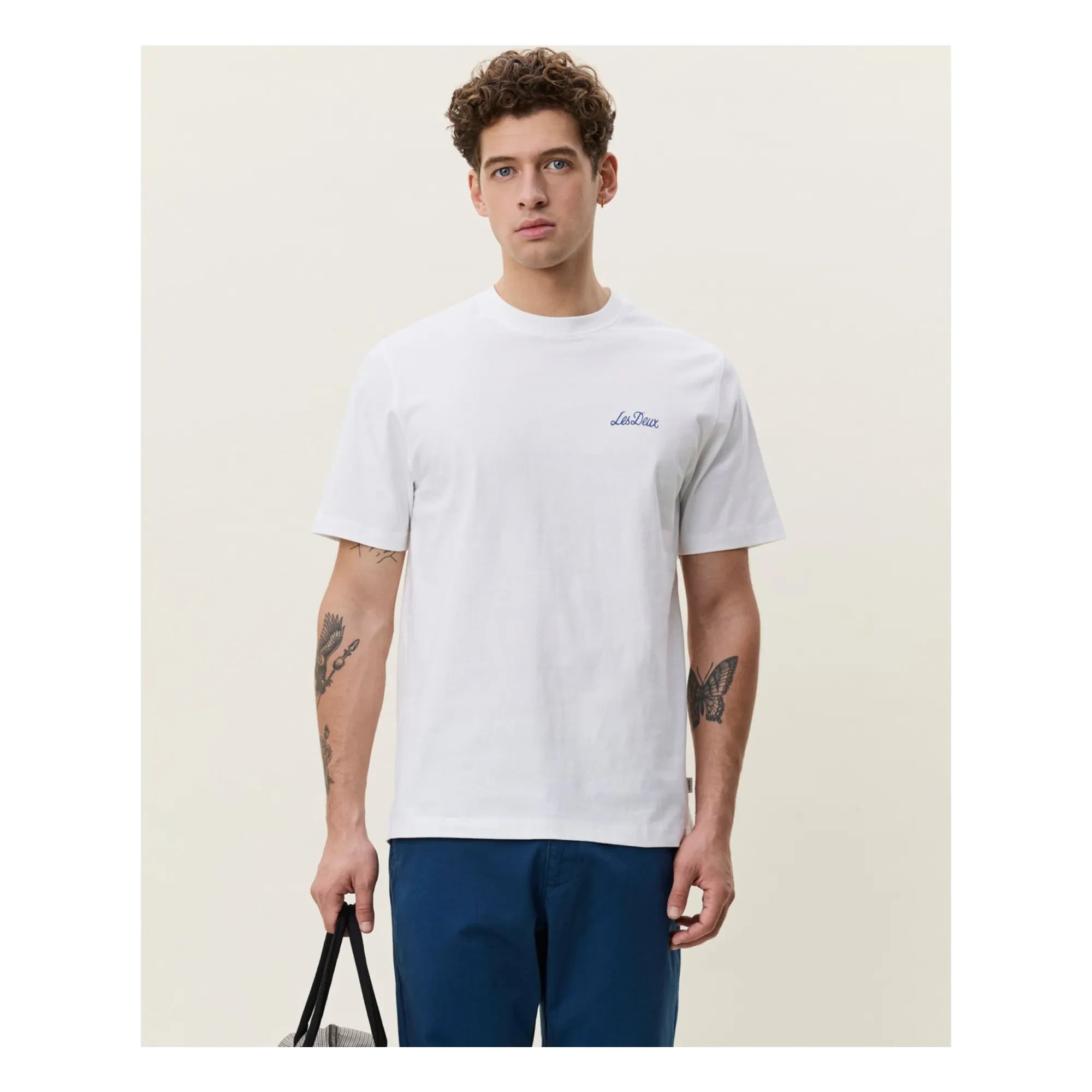 Les Deux - Blumenstrauß T-Shirt | Weiß