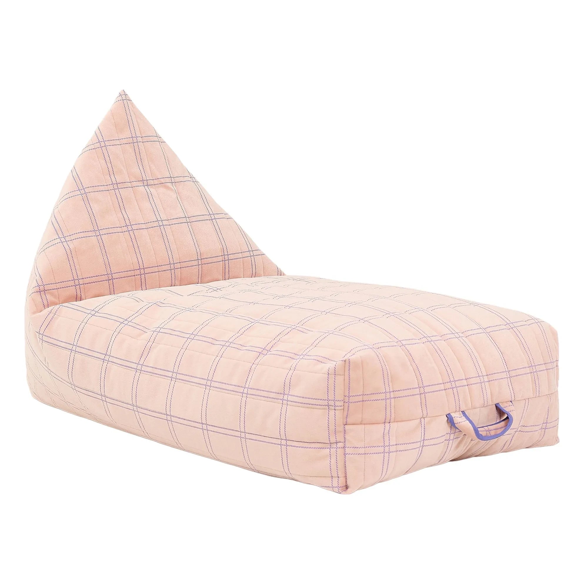 Nobodinoz - Eco-Samt lange Pouf | Gelb