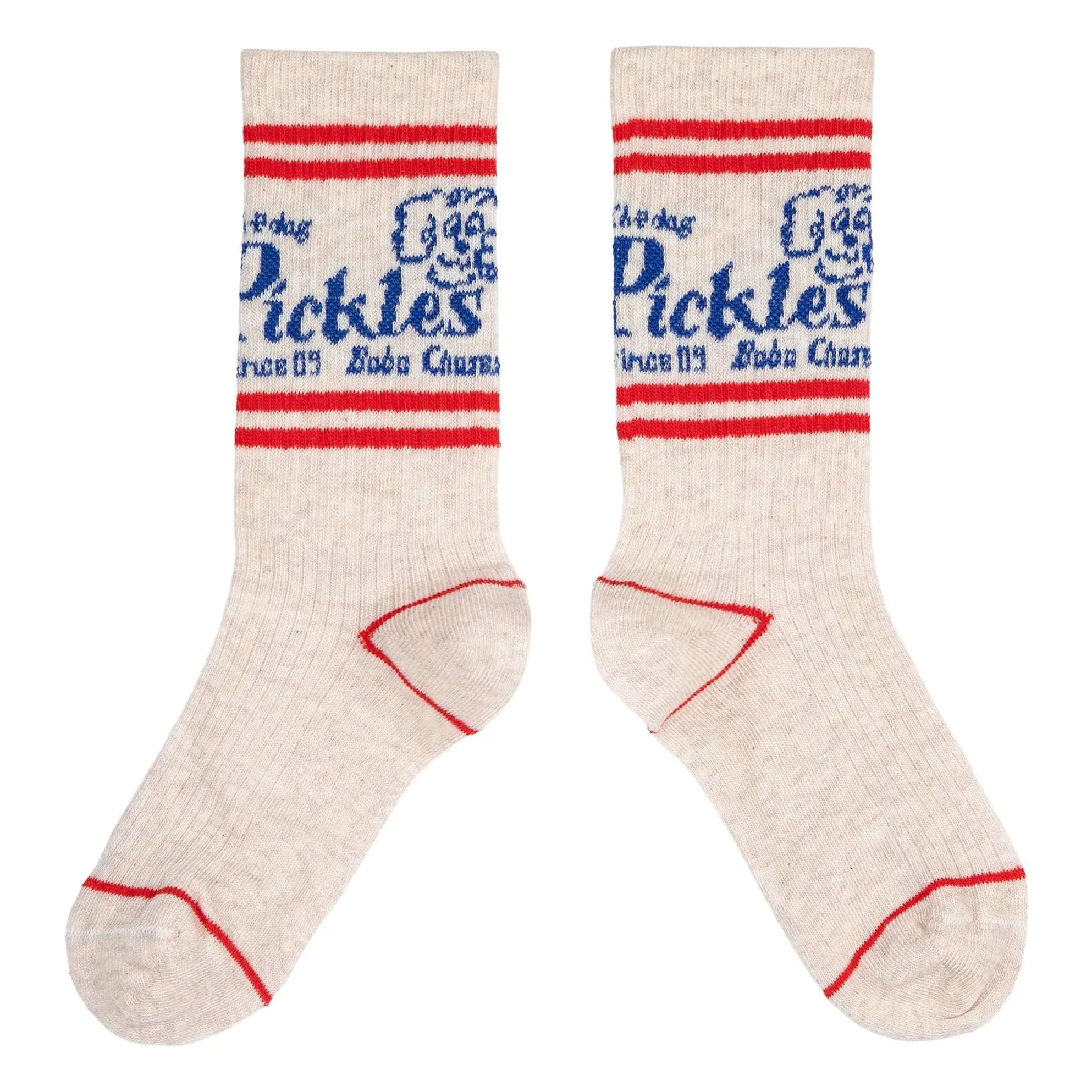 Bobo Choses - The Dog Pickles Bio-Baumwoll-Langsocken | Ecru