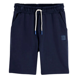 Scotch & Soda – Jogger-Shorts mit Logo-Patch | Marine