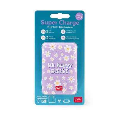 Legami - Tragbares Powerbank Daisy - Meine Superkraft