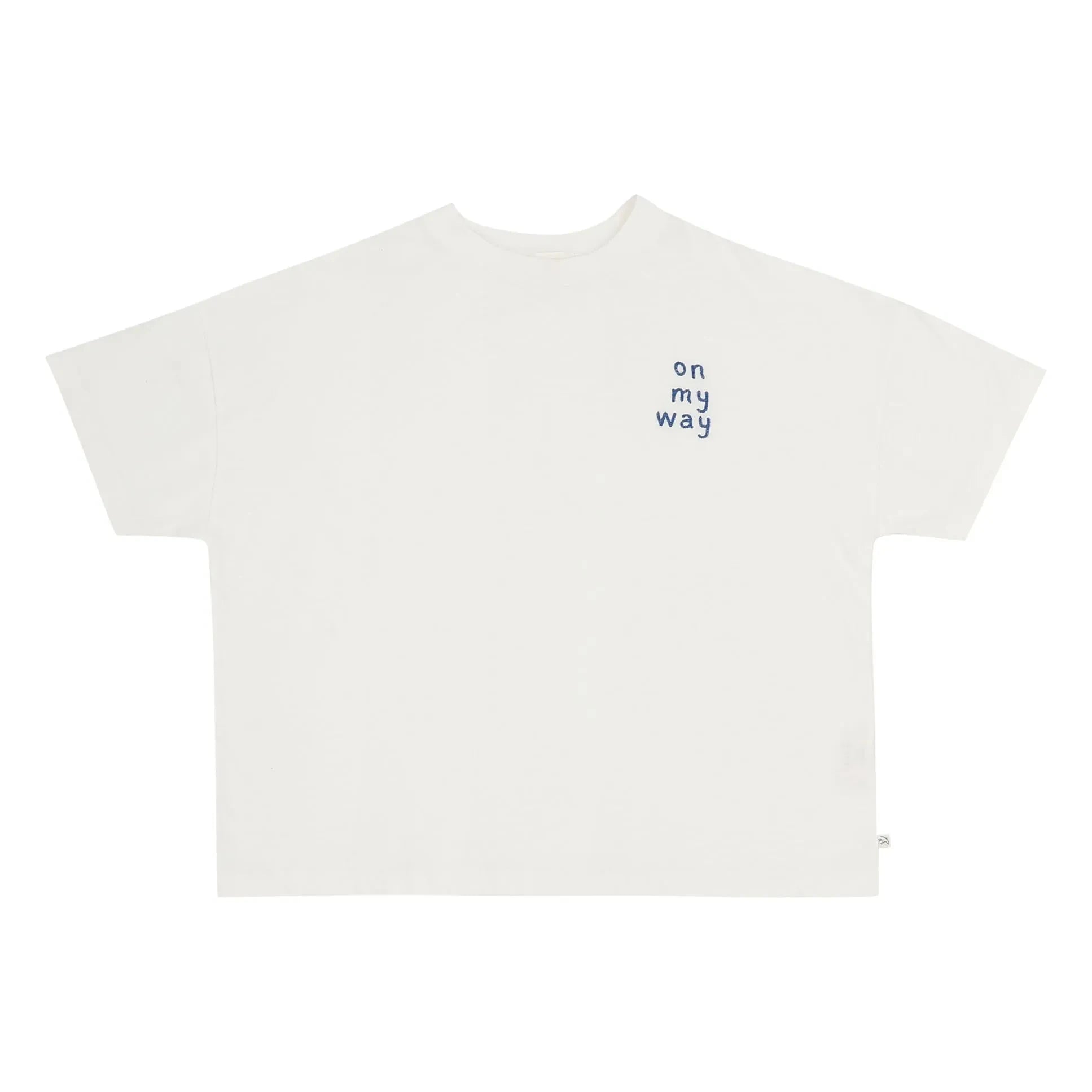 Jenest - Oversize T-Shirt "Ben On My Way" Bio-Baumwolle | Weiß