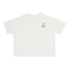 Jenest - Oversize T-Shirt "Ben On My Way" Bio-Baumwolle | Weiß